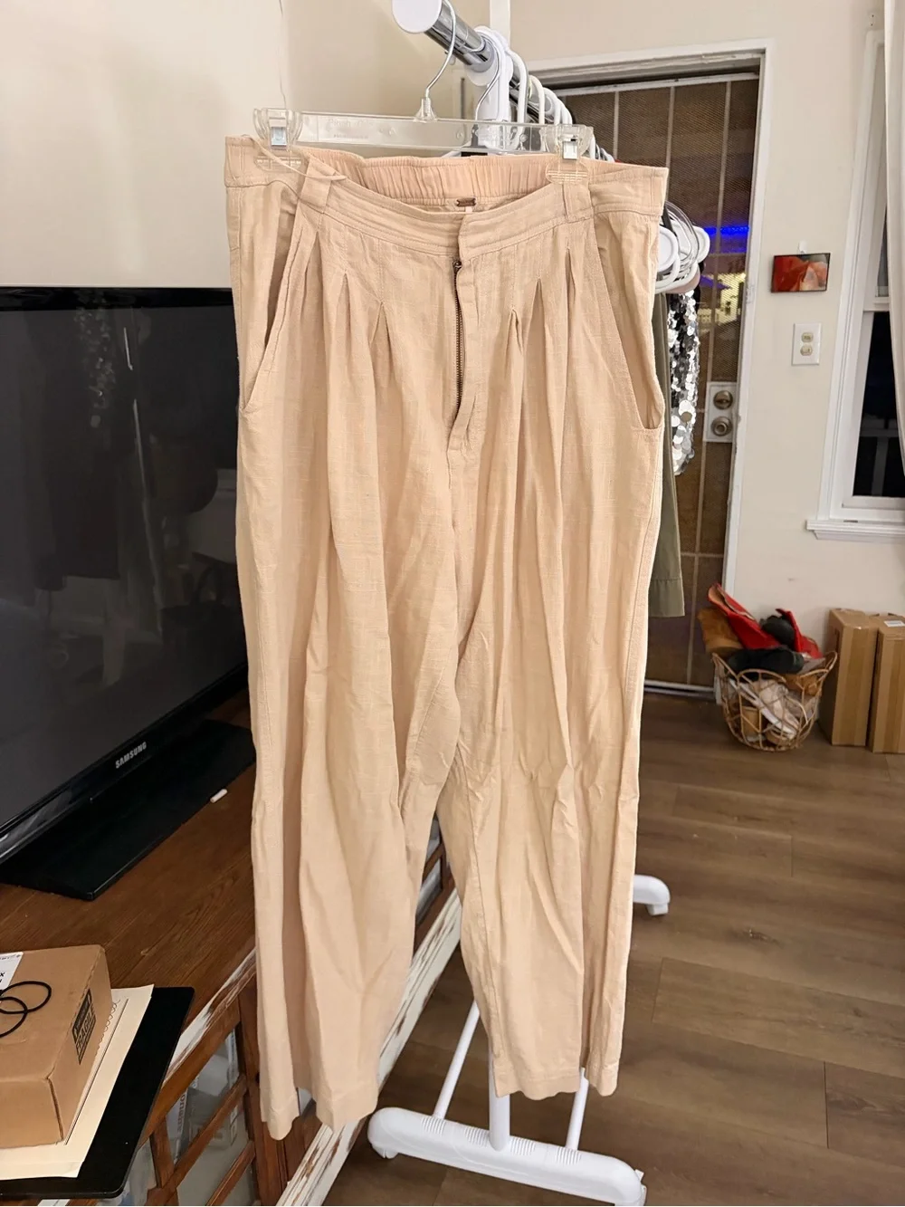 Free People Lotta Love Linen Trouser